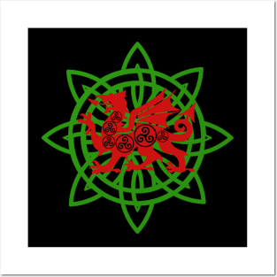 Celtic Welsh Dragon Posters and Art